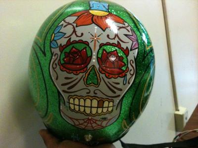 Custom Painted Helmet on Biltwell Custom Painted Helmets   Bytoc Reveve